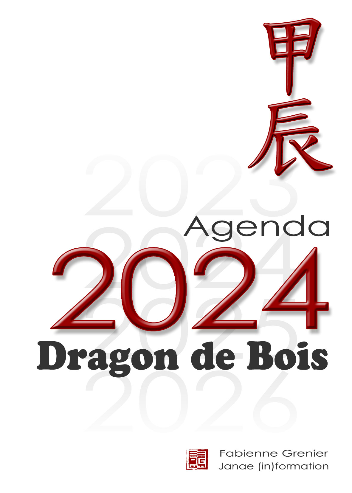 L'agenda & almanach feng shui 2024 : ma métaphysique pour l'année du dragon  de bois